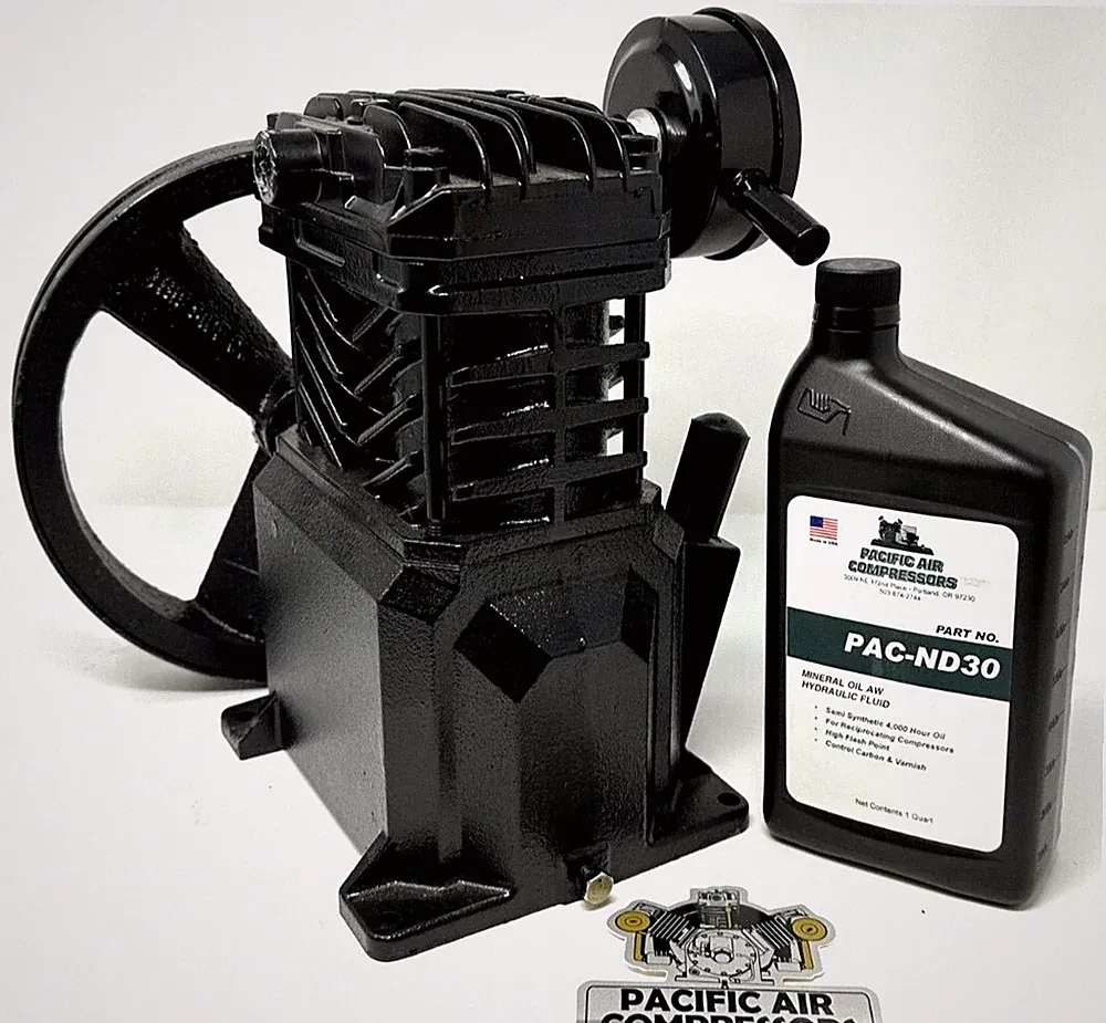 2WGX7 SPEEDAIRE AIR COMPRESSOR CAST IRON REPLACEMENT PUMP 2-3HP - COMES W/ OIL