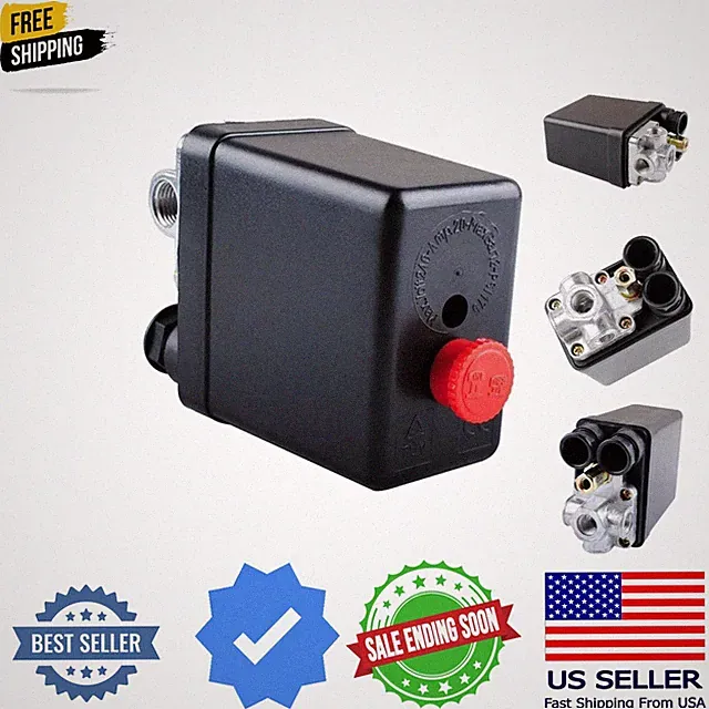 Central Pneumatic Air Compressor Pressure Switch Control Valve Replacement Pa...
