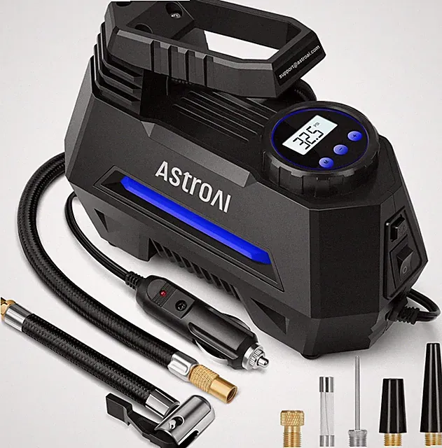 Compresor de Aire Bomba Auto Inflador Llantas Portatil 12V Para Bicicleta Carro