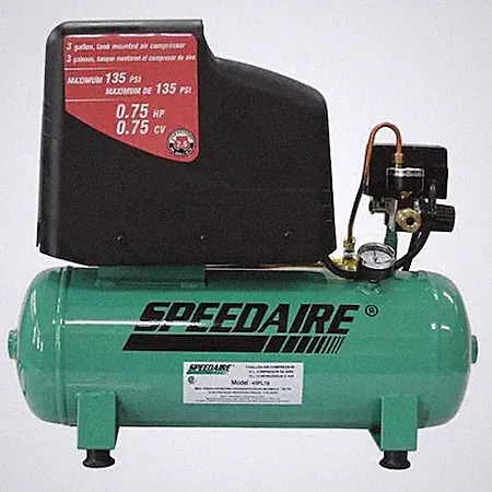 Speedaire 45Pl19 Portable Electric Air Compressor, 115Vac