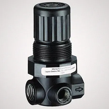 Speedaire 4Zm08 Compressed Air Regulator, Aluminum, 1/4 In Npt, 15 Cfm, 300 Psi