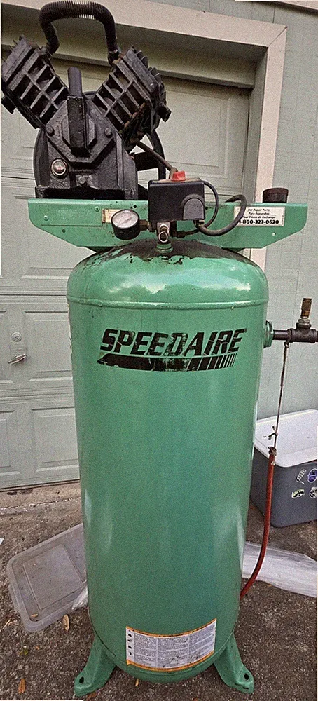 Speedaire 60 Gal Air Compressor Tank Pump 4ME97A NO MOTOR AS-IS