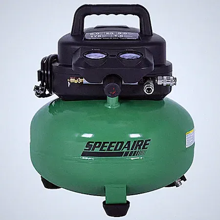 Speedaire 810Ra8 Portable Air Compressor, Oil Free, 120V Ac
