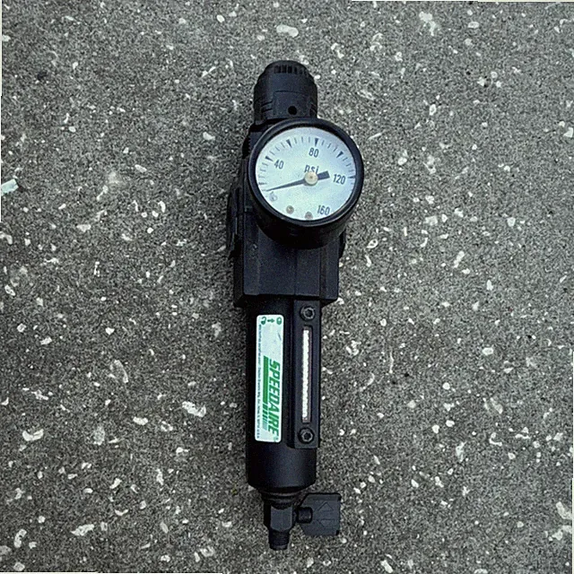 SPEEDAIRE Industrial Air Pressure Regulator with Gauge, 160 psi Max