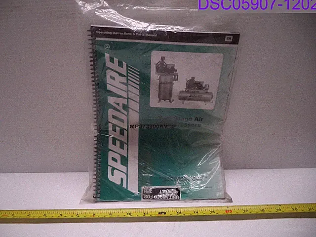 Speedaire Two Stage Air Compressors Operating Instructions & Parts Manual